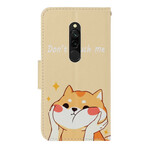 Funda con colgante para el Xiaomi Redmi 8 Cat Don't Touch Me