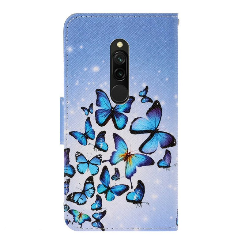 Funda Xiaomi Redmi 8 Strap Butterfly Variations