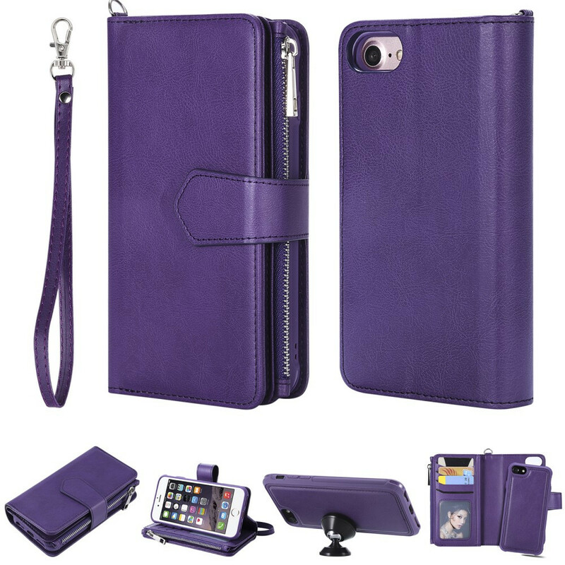 Funda desmontable para iPhone 8 / 7 / 6S / 6 Cartera