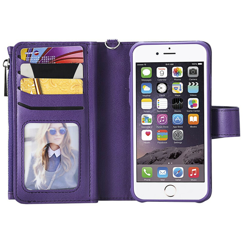 Funda desmontable para iPhone 8 / 7 / 6S / 6 Cartera