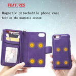 Funda desmontable para iPhone 8 / 7 / 6S / 6 Cartera