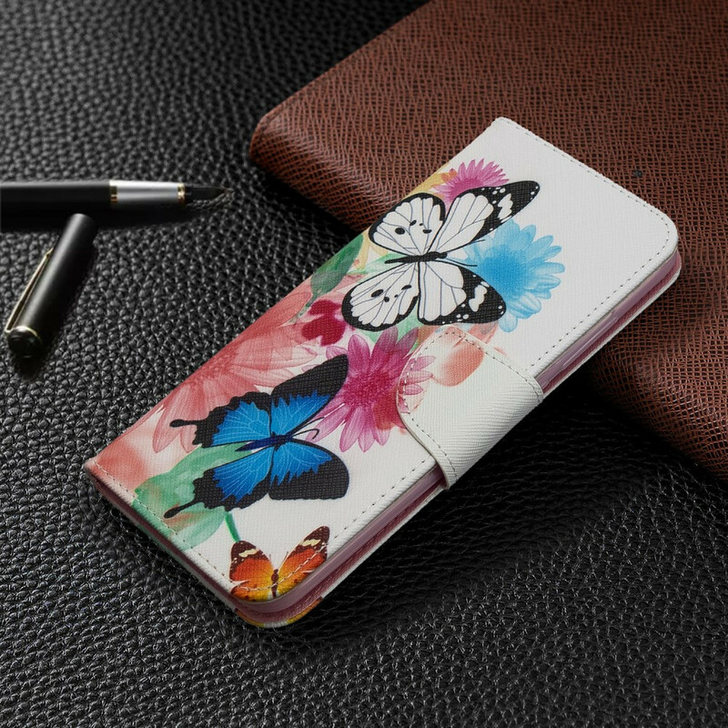 Funda pintada de mariposas y flores para el Xiaomi Redmi 8A