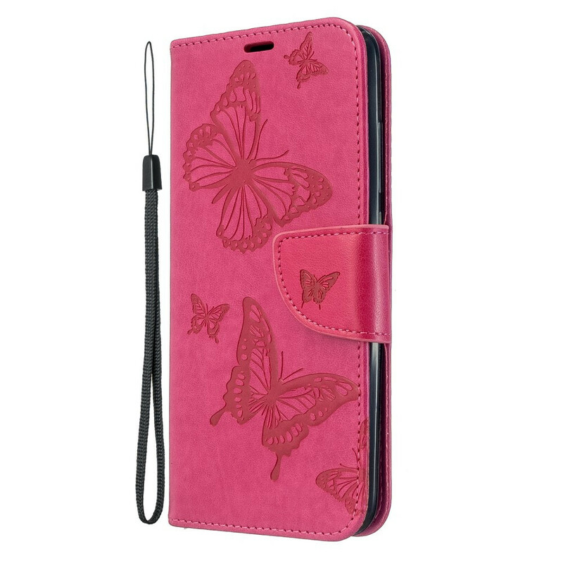 Funda con colgante estampada de mariposa para el Xiaomi Redmi 8A