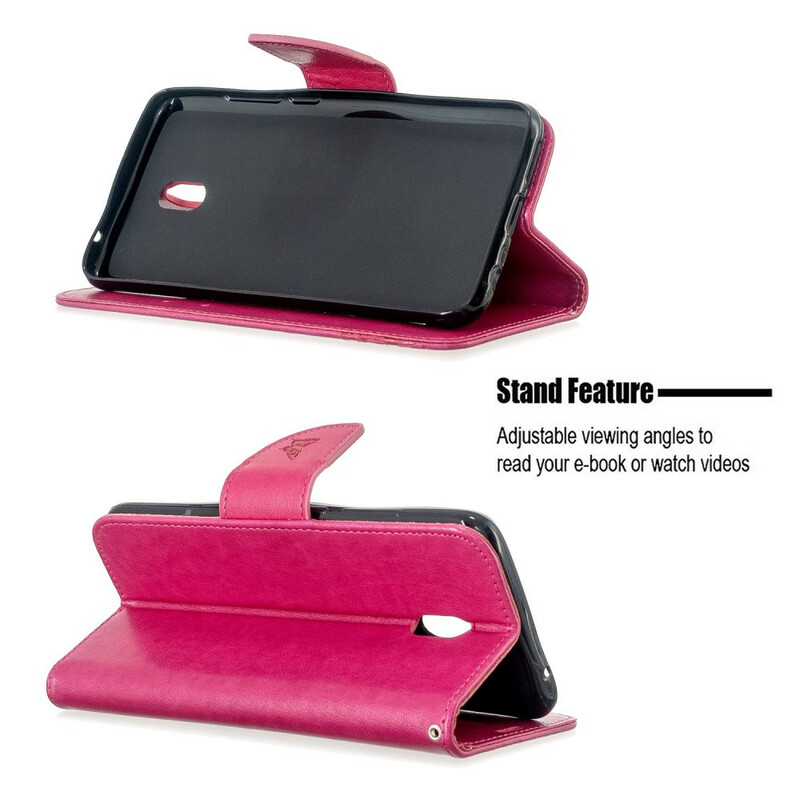 Funda con colgante estampada de mariposa para el Xiaomi Redmi 8A