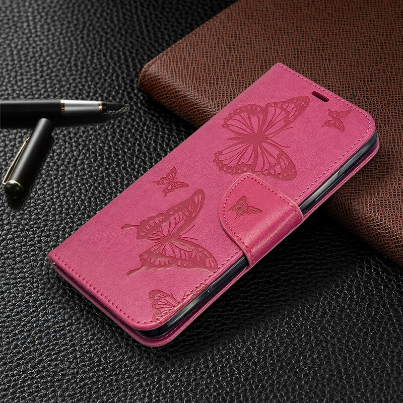 Funda con colgante estampada de mariposa para el Xiaomi Redmi 8A