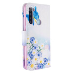 Funda Xiaomi Redmi Note 8T pintada con mariposas y flores