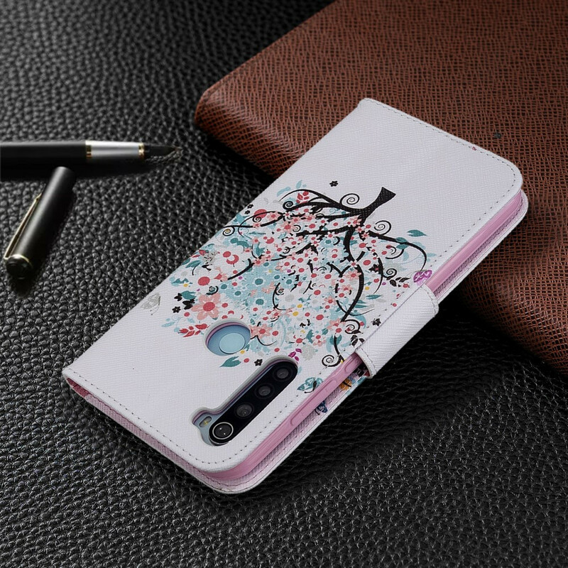 Xiaomi Redmi Note 8T Funda Flowered Tree