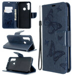 Funda con colgante estampada de mariposa para el Xiaomi Redmi Note 8T