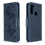 Funda con colgante estampada de mariposa para el Xiaomi Redmi Note 8T