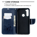 Funda con colgante estampada de mariposa para el Xiaomi Redmi Note 8T