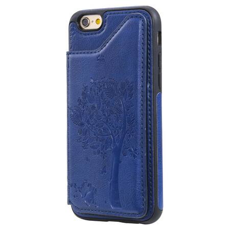 Funda iPhone 6/6S Card Holder Cat Print