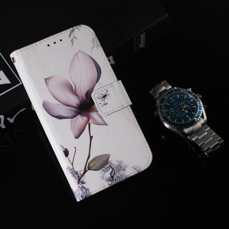 Funda flor Samsung Galaxy A51 rosa viejo