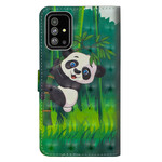 Funda Samsung Galaxy A51 Panda y Bamboo