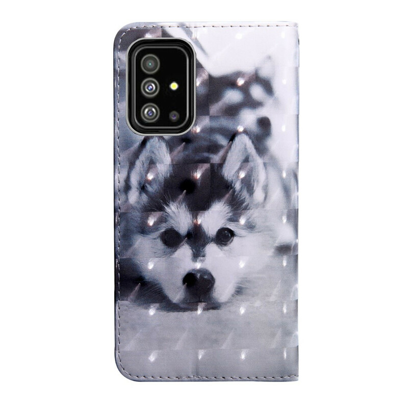 Funda para perro Samsung Galaxy A51 en blanco y negro