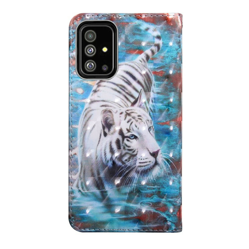 Funda Samsung Galaxy A51 Tigre en el agua