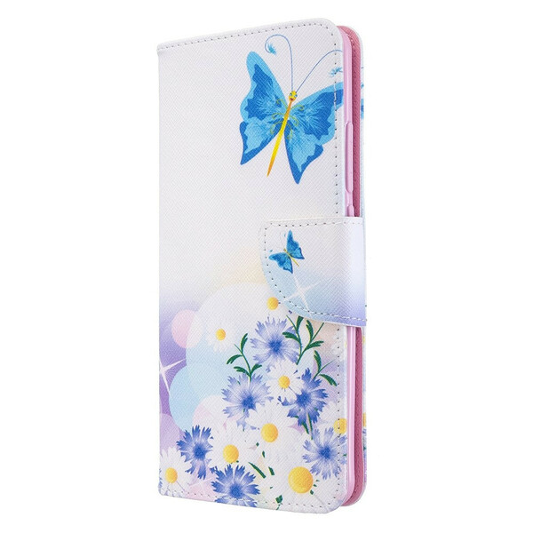 Funda Xiaomi Mi Note 10 / Note 10 Pro Pintada Mariposas y Flores