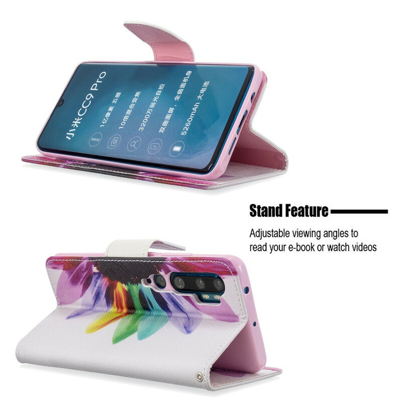 Funda de flor de acuarela para el Xiaomi Mi Note 10