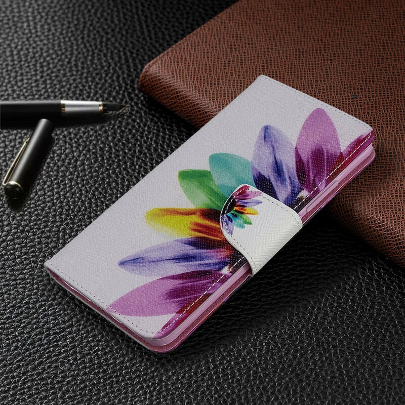 Funda de flor de acuarela para el Xiaomi Mi Note 10