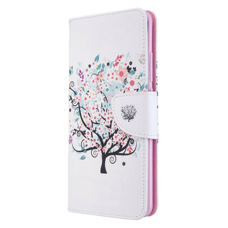 Xiaomi Mi Note 10 Funda Flowered Tree