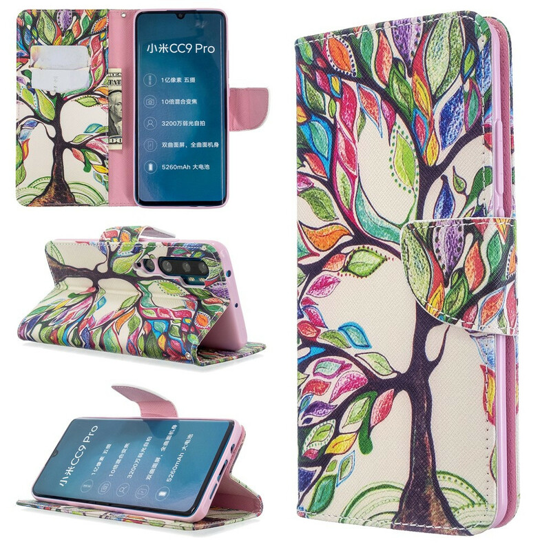 Funda de árbol de colores para el Xiaomi Mi Note 10