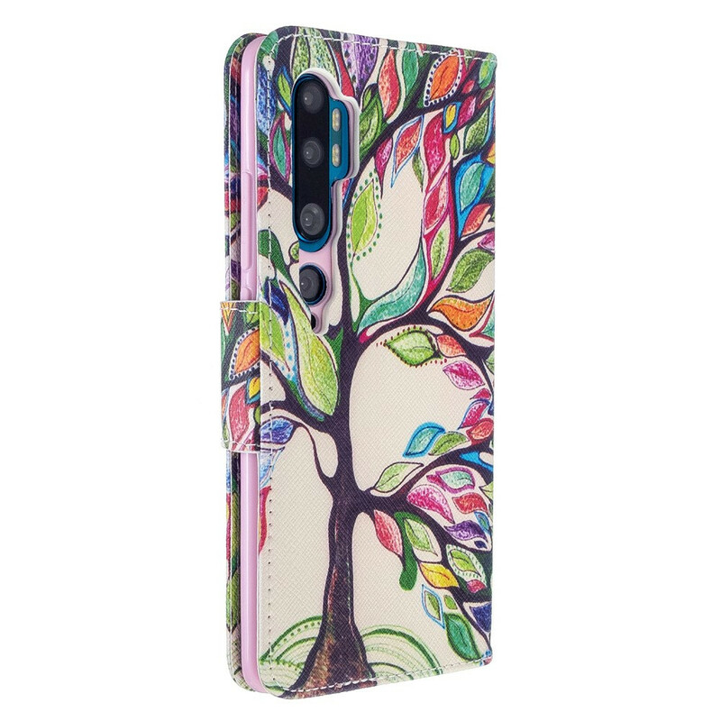 Funda de árbol de colores para el Xiaomi Mi Note 10