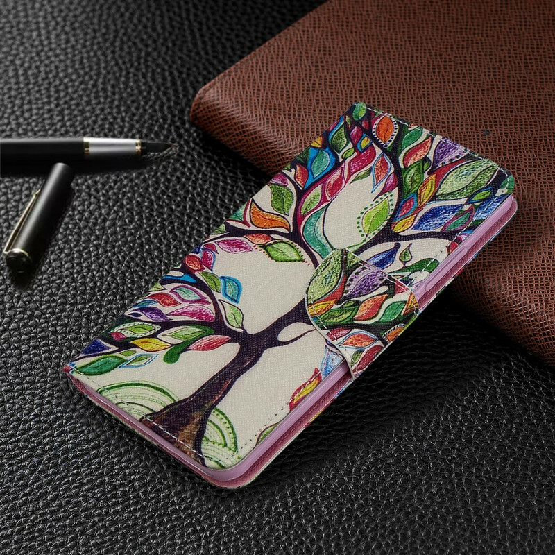 Funda de árbol de colores para el Xiaomi Mi Note 10