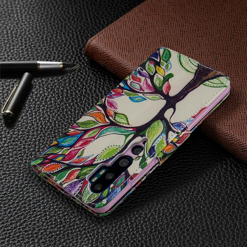 Funda de árbol de colores para el Xiaomi Mi Note 10