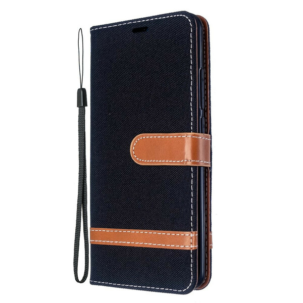 Funda de tela y colgante con efecto cuero para el Xiaomi Mi Note 10 / Note 10 Pro