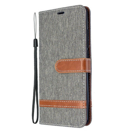 Funda de tela y colgante con efecto cuero para el Xiaomi Mi Note 10