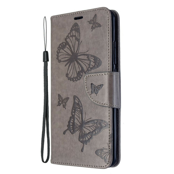 Funda Xiaomi Mi Note 10 / Note 10 Pro con colgante de mariposas