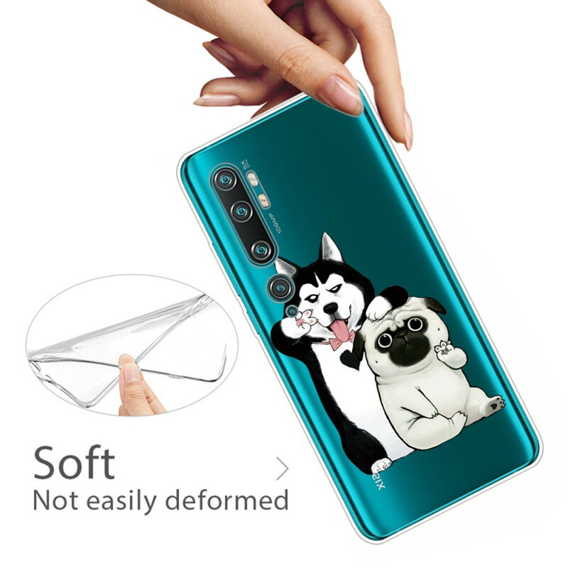 Xiaomi Mi Note 10 Funda Funny Dogs