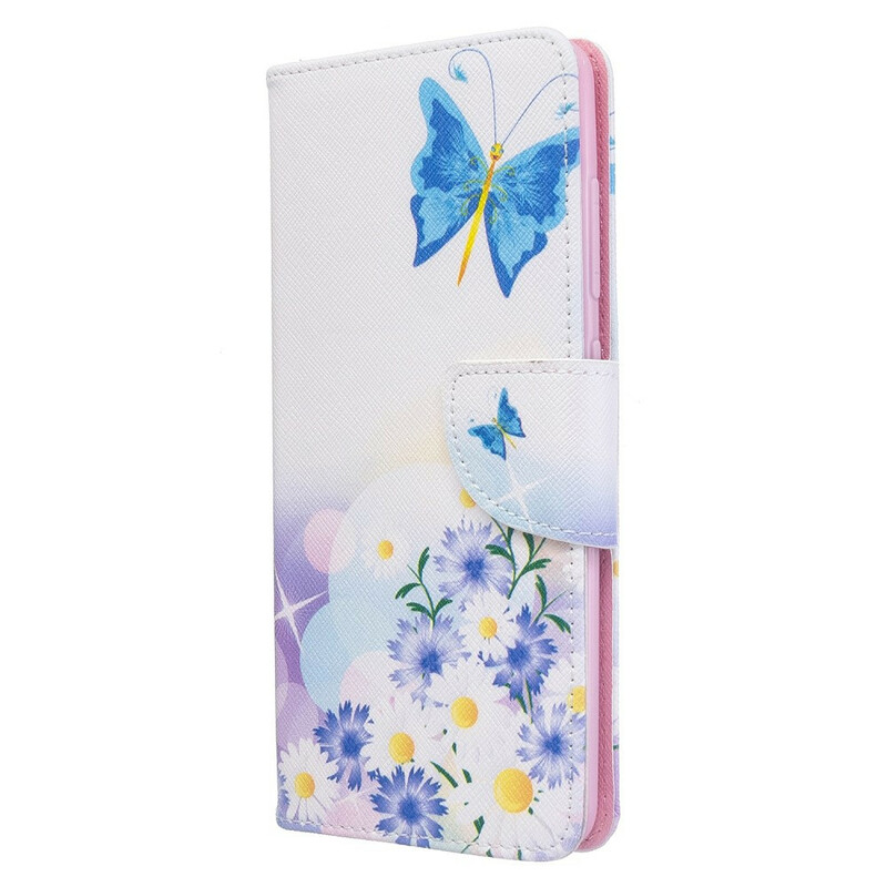 Funda Samsung Galaxy A51 Pintada Mariposas y Flores