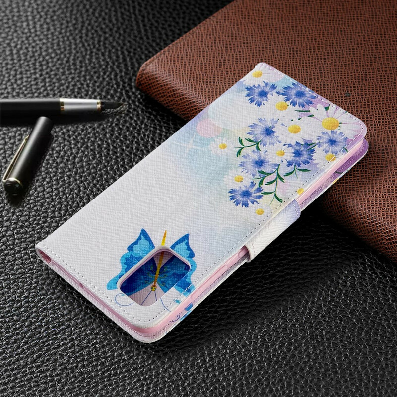 Funda Samsung Galaxy A51 Pintada Mariposas y Flores