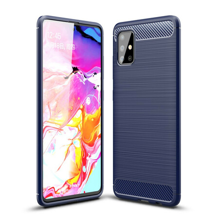Funda de fibra de carbono cepillada para el Samsung Galaxy A51