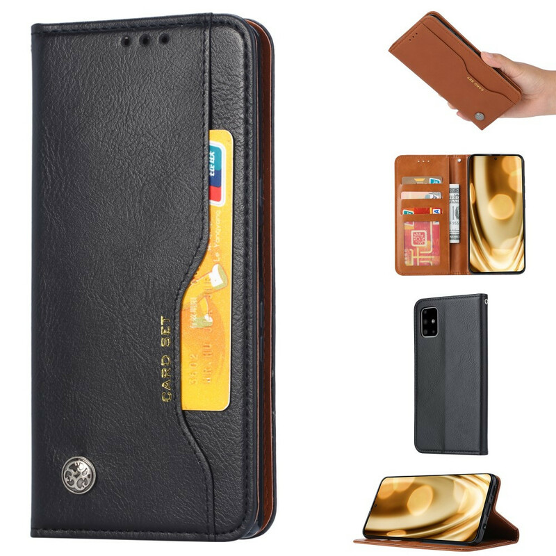 Funda Flip Cover Samsung Galaxy A51 Leatherette Card Funda