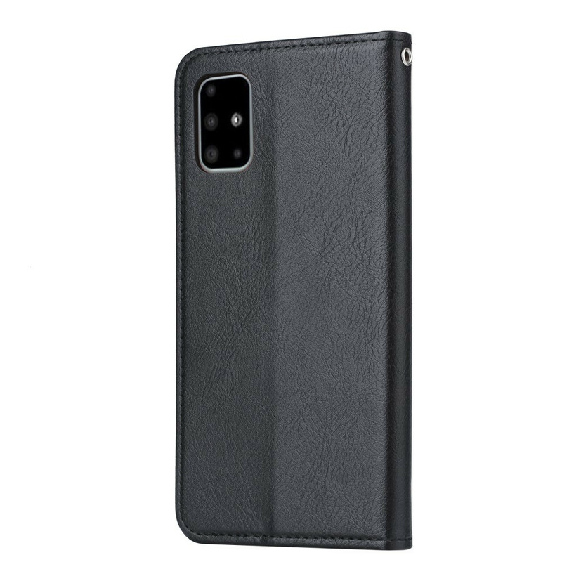 Funda Flip Cover Samsung Galaxy A51 Leatherette Card Funda