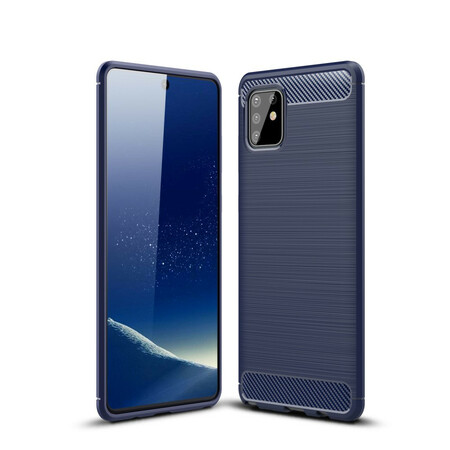 Funda de fibra de carbono cepillada para Samsung Galaxy Note 10 Lite