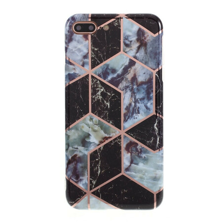 Funda de mármol para iPhone 8 Plus / 7 Plus Geometría de colores
