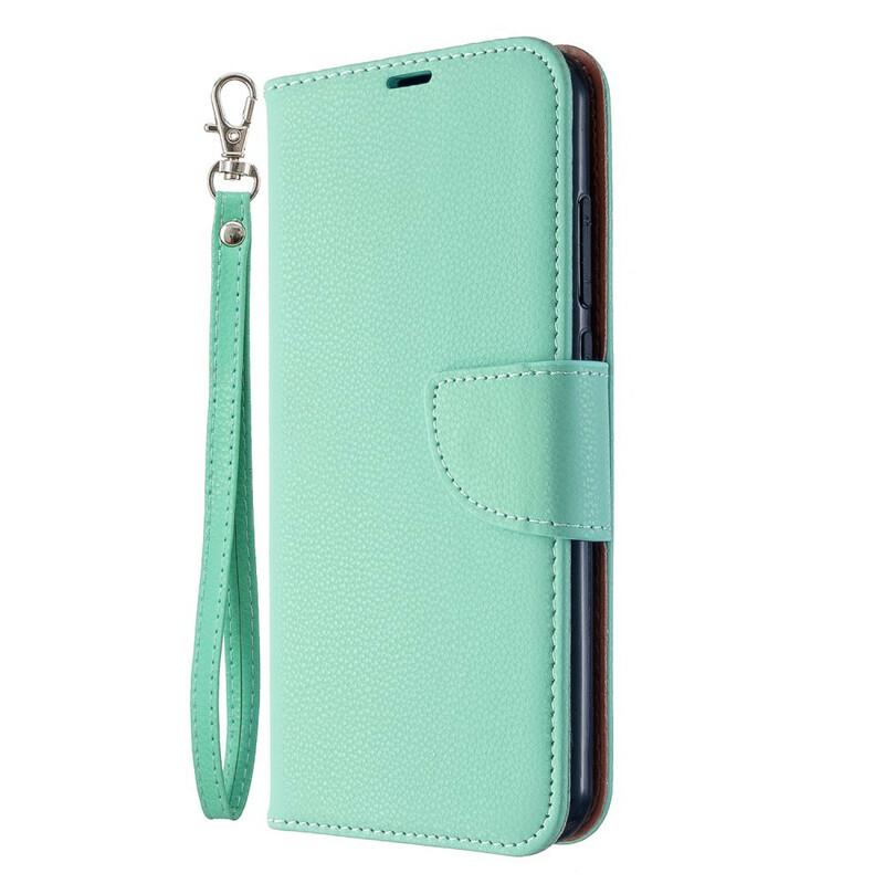 Funda Xiaomi Redmi Note 8T con solapa oblicua de Litchi