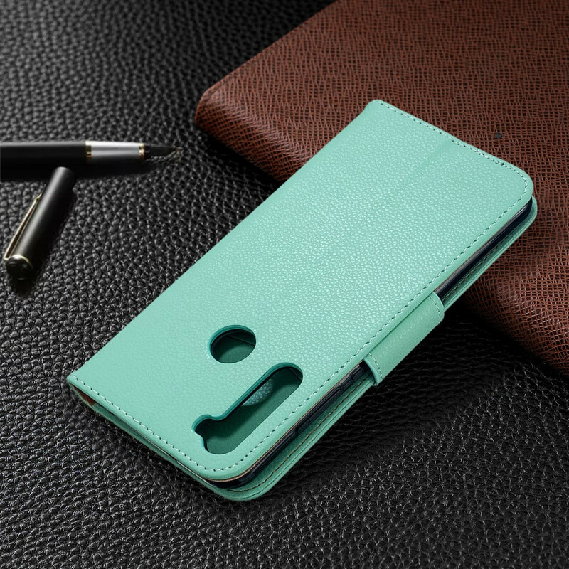 Funda Xiaomi Redmi Note 8T con solapa oblicua de Litchi