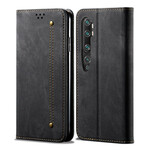 Flip Cover Xiaomi Mi Note 10 Tela Jeans