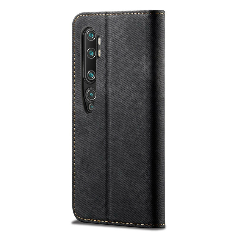 Flip Cover Xiaomi Mi Note 10 Tela Jeans