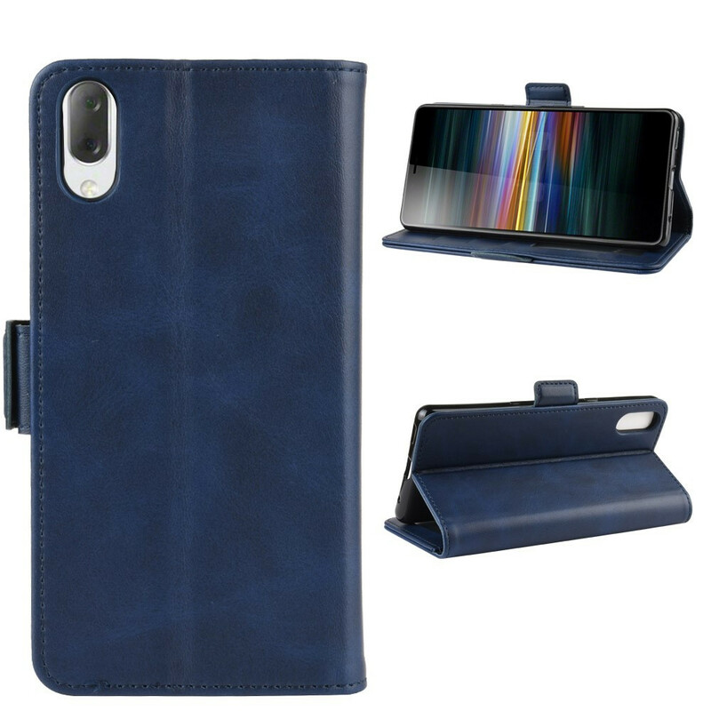 Funda para Sony Xperia L3 con doble solapa