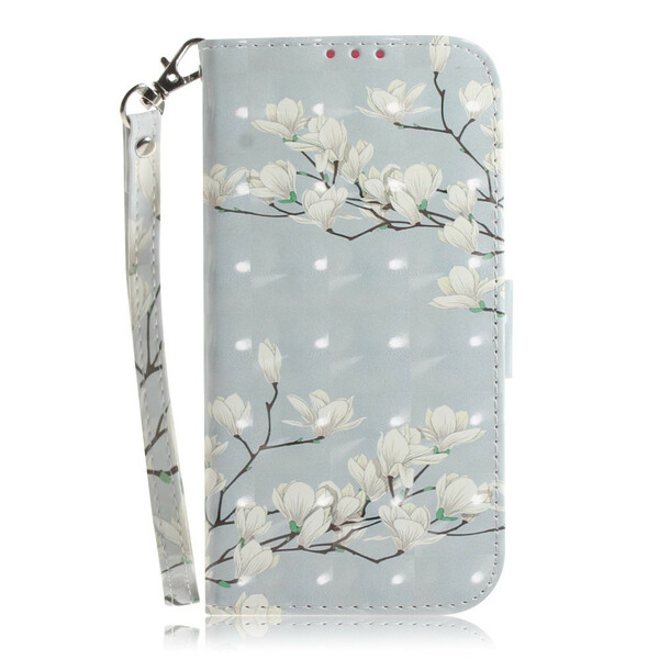 Funda Huawei P Smart 2019 Árbol de flores con colgante