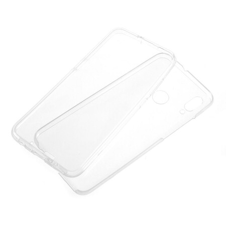Funda desmontable delantera y trasera transparente de Huawei P Smart 2019