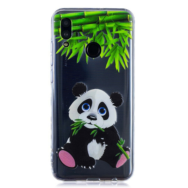 Funda transparente Panda Eat de Huawei P Smart 2019