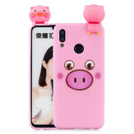 Portada Huawei P Smart 2019 Apolo el cerdo 3D