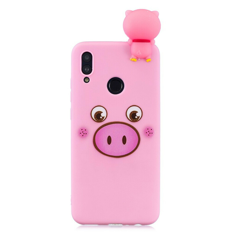 Portada Huawei P Smart 2019 Apolo el cerdo 3D