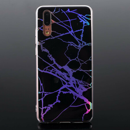 Funda láser de mármol para el Huawei P20