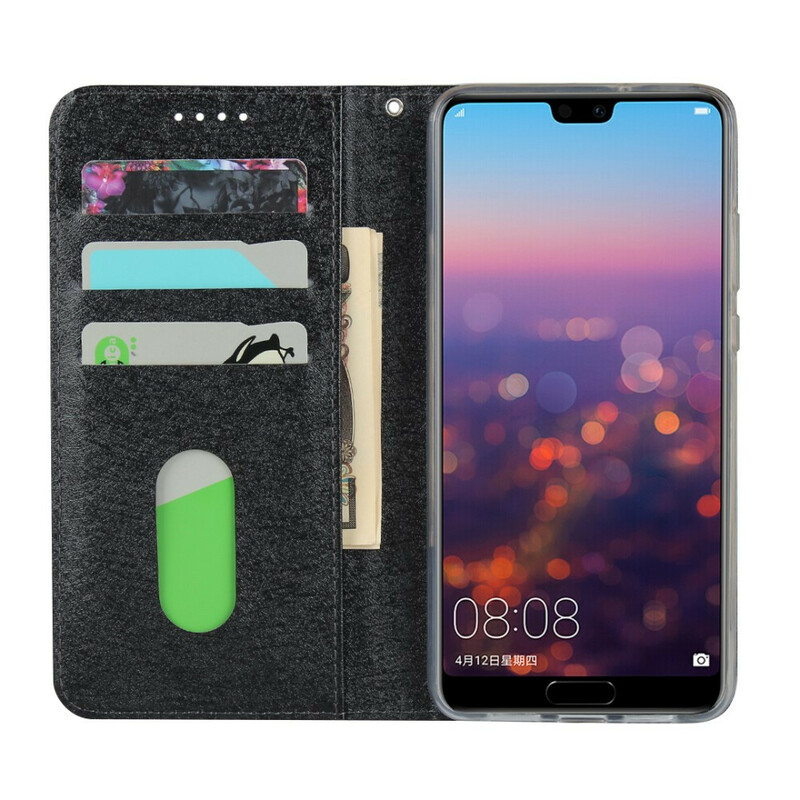 Funda Flip Cover Huawei P20 Style de cuero suave con colgante